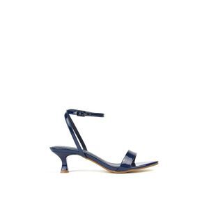 XY London Womens/Ladies Antonia Patent Leather Sandals / Navy